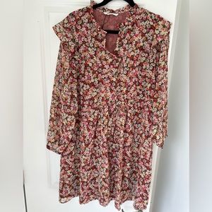 Flowy floral print dress by Mango